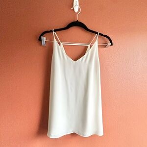 LOFT Cream V-Neck Camisole